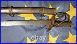 CIVIL War Confederate Dog River Boyle & Gamble Virginia Flat Blade Cavalry Sword