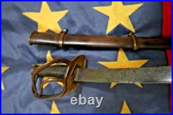 CIVIL War Confederate Dog River Boyle & Gamble Virginia Flat Blade Cavalry Sword
