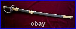 CIVIL War Confederate Dog River Foot Officer Sword W College Hill Features P 188
