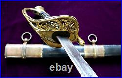 CIVIL War Confederate Dufilho New Orleans Louisiana Foot Officer Sword