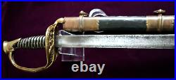 CIVIL War Confederate Dufilho New Orleans Louisiana Foot Officer Sword