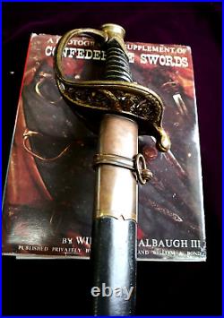 CIVIL War Confederate Dufilho New Orleans Louisiana Foot Officer Sword