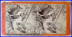 CIVIL War Confederate Ft Mahone 3rd Battle Of Petersburg Battle Photo Stereoview
