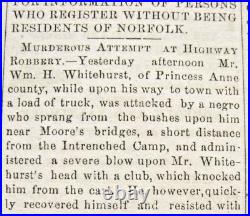 CIVIL War Confederate General James Longstreet Norfolk Virginia News 1867