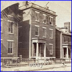 CIVIL War Confederate General Lee's Richmond Headquarters 1864 Stereoview Photo