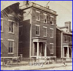 CIVIL War Confederate General Lee's Richmond Headquarters 1864 Stereoview Photo