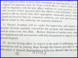 CIVIL War Confederate General Order Army Promotions 1863