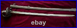 CIVIL War Confederate General Staff Sword W Eagle & Csa On Hilt & Blade 10 Known