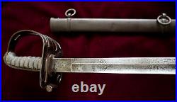 CIVIL War Confederate General Staff Sword W Eagle & Csa On Hilt & Blade 10 Known