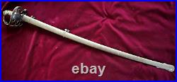 CIVIL War Confederate General Staff Sword W Eagle & Csa On Hilt & Blade 10 Known