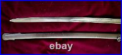 CIVIL War Confederate General Staff Sword W Eagle & Csa On Hilt & Blade 10 Known