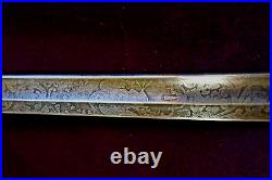 CIVIL War Confederate General Staff Sword W Eagle & Csa On Hilt & Blade 10 Known