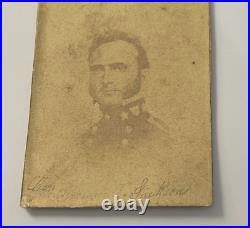 CIVIL War Confederate General Thomas Stonewall Jackson Signed Photo CDV Card Htf