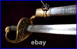 CIVIL War Confederate Haiman & Brother Georgia Or De Witt Foot Officer Sword