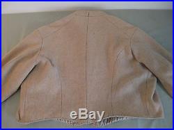 CIVIL War Confederate Hand Stitched Western Depot Shell Jacket Tan XL 2xl Nice