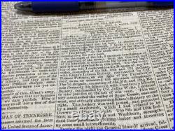 CIVIL War Confederate Ironclad Illustrated News 1862 Sherman To The West C Below