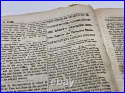 CIVIL War Confederate Ironclad Illustrated News 1862 Sherman To The West C Below