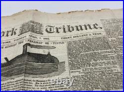 CIVIL War Confederate Ironclad Illustrated News 1862 Sherman To The West C Below