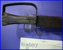 CIVIL War Confederate Large 18 1/2 D Guard Bowie Knife North Alabama Not Sword