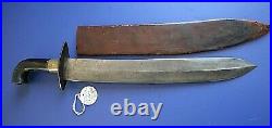 CIVIL War Confederate Large Bowie Knife Collection Of Lewis Leigh Of Virginia