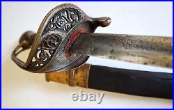 CIVIL War Confederate Leech & Rigdon Memphis Foot Officer Sword