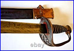 CIVIL War Confederate Leech & Rigdon Memphis Foot Officer Sword