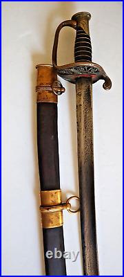 CIVIL War Confederate Leech & Rigdon Memphis Foot Officer Sword