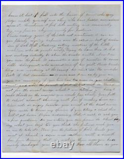 CIVIL War Confederate Letter To His Wife- Camp Georgia Va 1862
