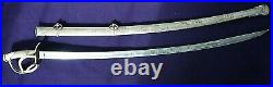 CIVIL War Confederate M 1840 Cavalry Sword With Confederate Etching On Blade