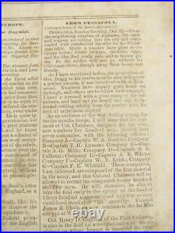 CIVIL War Confederate Memphis Tennessee Appeal Newspaper 1861