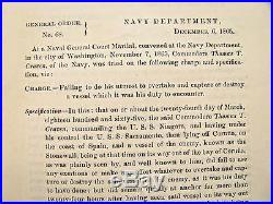 CIVIL War Confederate Navy Ironclad Css Stonewall Order 1865