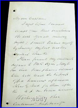 CIVIL War Confederate Notable Offiicer John Warwick Daniel Veteran Letter