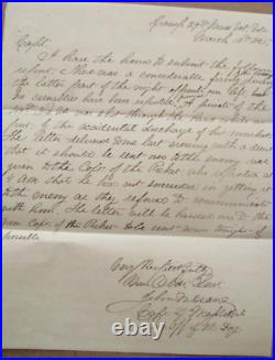 CIVIL War Confederate Pickets Refuse Union Pickets Message Virginia 1865
