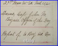 CIVIL War Confederate Pickets Refuse Union Pickets Message Virginia 1865