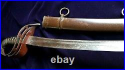 CIVIL War Confederate Rare 3rd Model Virginia Manufactory 22nd Regiment Sword