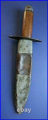 CIVIL War Confederate Rare Bowie Knife W Original Scabbard Not Sword Ca 1861