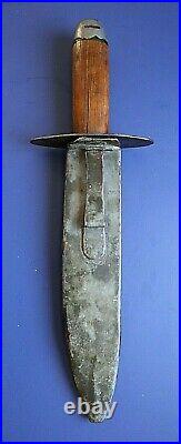 CIVIL War Confederate Rare Bowie Knife W Original Scabbard Not Sword Ca 1861