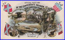 CIVIL War Confederate Reunion Chattanooga Multi View Posted 1913 To M. Garcia
