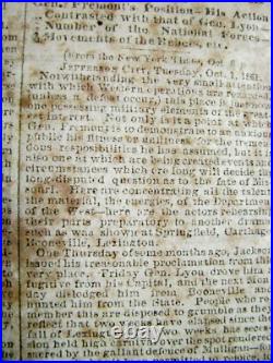 CIVIL War Confederate Richmond Virginia Newspaper 1861 War News CIVIL War Confederate Richmond Virginia Newspaper 1861 War News
