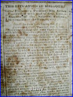 CIVIL War Confederate Richmond Virginia Newspaper 1861 War News