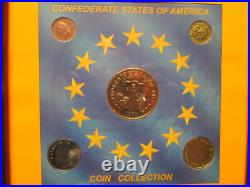 CIVIL War Confederate States Of America Restrike Coin Collection 1861
