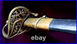 CIVIL War Confederate Thomas Griswold Foot Officer Sword W Ca On Guard 5 Known