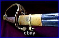 CIVIL War Confederate Thomas Griswold Foot Officer Sword W Ca On Guard 5 Known