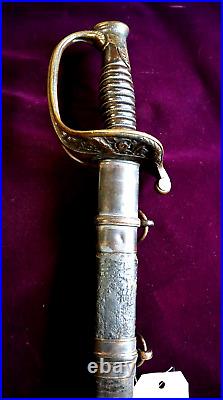 CIVIL War Confederate Thomas Griswold New Orleans Louisiana Sword Signed Blade