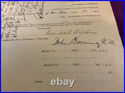 CIVIL War Confederate Va Cavalry Cross Of Honor Certificate Sgn W Ritter 1714