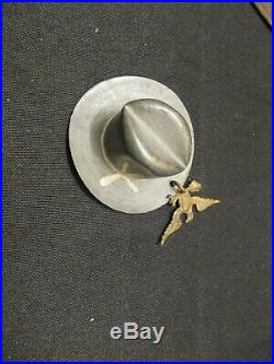 CIVIL War Confederate Veteran Slouch Hat With Cord And Reunion Pin Estate Pcs