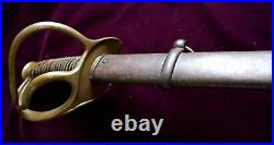 CIVIL War Confederate William Glaze Palmetto Armory Cavalry Sword Rwz Marked