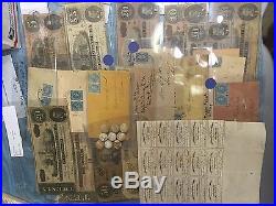 CIVIL War Confederate/csa Lot(12 Items) Currency+stamps+bond+bullets+covers