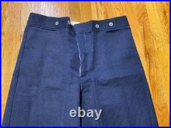CIVIL War Cs Confederate Blue Jean Wool Field Trousers Pants-large 36 Waist