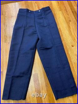 CIVIL War Cs Confederate Blue Jean Wool Field Trousers Pants-large 36 Waist